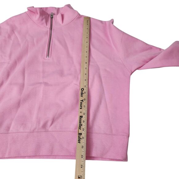J. Crew Sweater‎ Womens XL Pink Half Zip Pullover Longsleeve Mockneck NWT - Picture 9 of 9